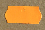 Prisetiketter 26x12mm, flourorange