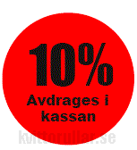 Frtryckt etikett 10%