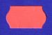 Prisetiketter 22x12mm, fluorröd