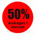Förtryckt etikett 50%