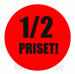 Förtryckt etikett 1/2 Priset